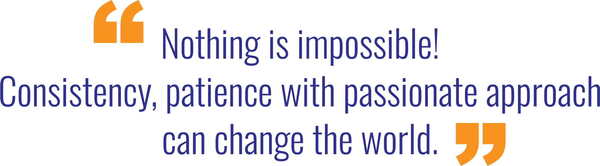 Nothing is impossible quote image